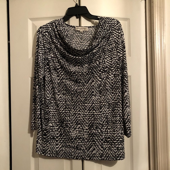 Evan Picone  Cowl Neck Long Sleeve Top XL. - Picture 1 of 4